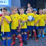 Na zdjęciu widać chłopców z grupy JEŻYKÓW oraz BIEDRONEK podczas udziału w turnieju piłkarskim "Od przedszkola strzelam gola"